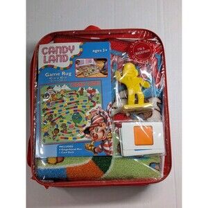 Candy Land Jumbo Fun GAME Rug 40" X 40" Gingerbread Man, Room Decor, Family Time